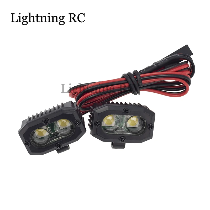 RC Car Bright LED Lights Headlight Spotlight for 1/10 RC Crawler Axial TRX-4 TRX-6 SCX10 90046 Wraith Redcat Gen8