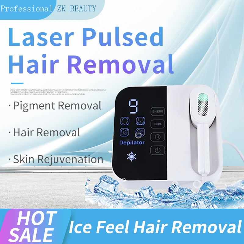 

Newest Home Use IPL Hair Removal Device Depilation Painless Ice Feel Permanently Laser Armpit Facial lip body Hair Removal