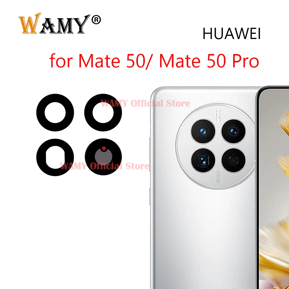

1 комплект, новинка, задняя камера, стеклянный объектив, Замена для Huawei Mate 50 Pro 50E Mate50, фотосессия с наклейкой