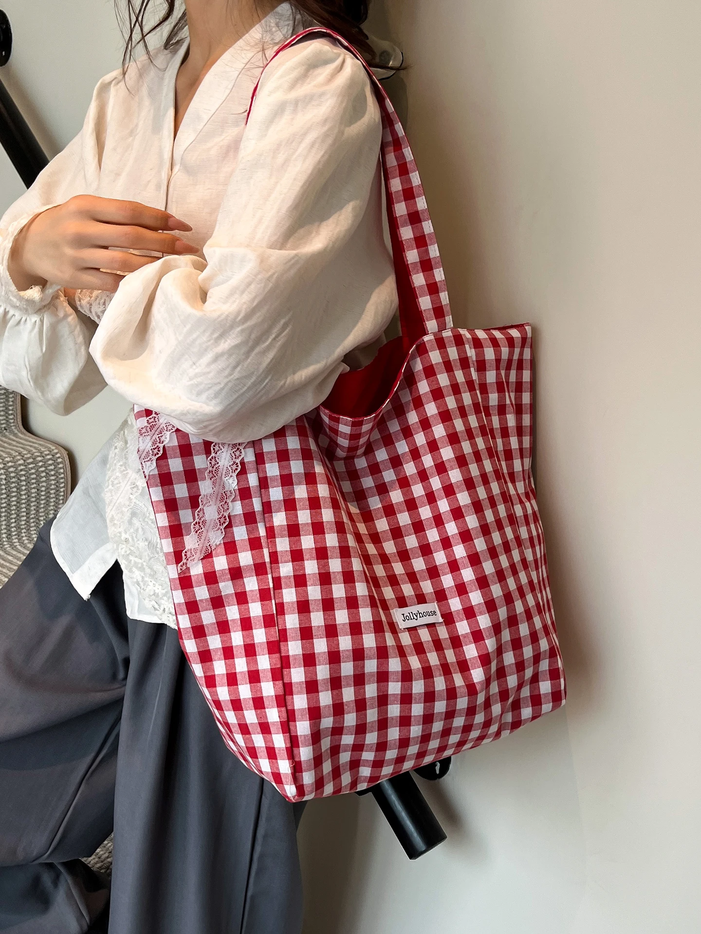 Large Capaci Plaid … - image