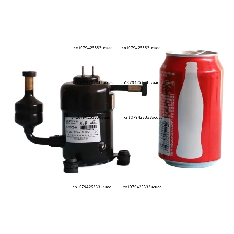 

ST19DC DCTiny Compressor 12V24V48V MAX 450W Capacity R134a for Portable Refrigerator Mini Air Conditioner Compressor