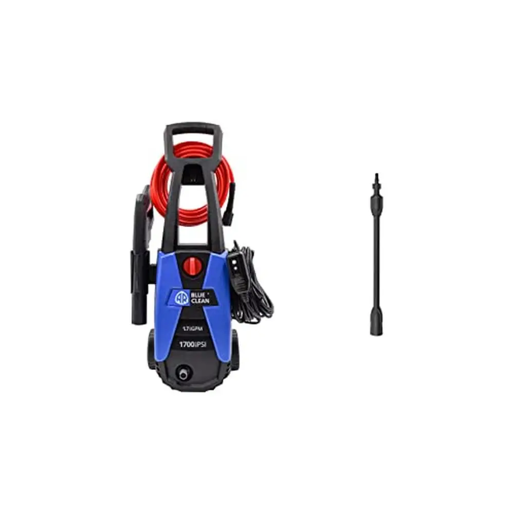 Electric Pressure Washer Bundle AR Blue Clean BC142HS with 15' Bayonet Extension Lance 1700 PSI 1.7 GPM Gun Hose Nozzle & Foamer