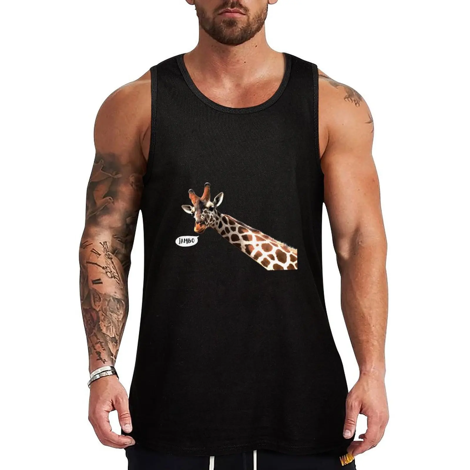 jambo giraffe Tank Top Lounge Tank Top Casual Sleeveless Loose Relaxed Top
