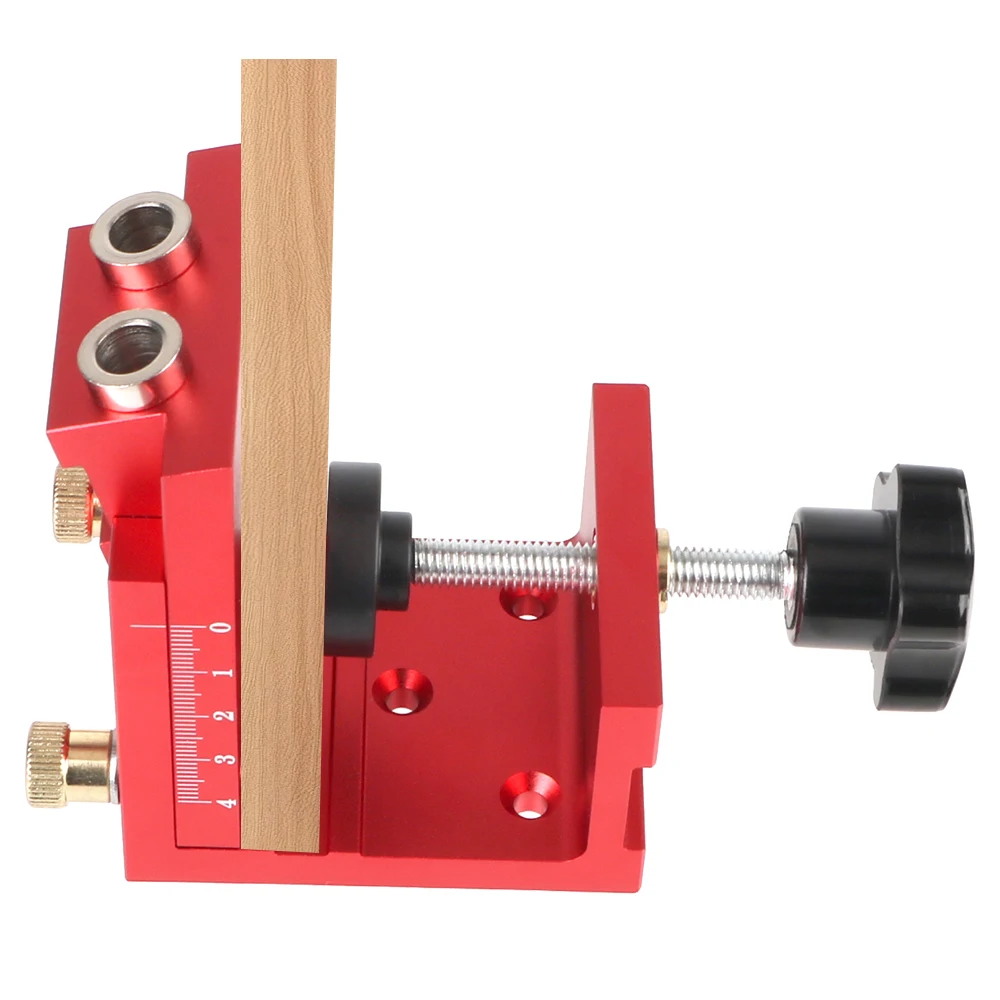 Wooden Plugs and Screws Pocket Hole Jig Two Hole Wood Jig System Kit 15° Inclined Holes with Drill Guide