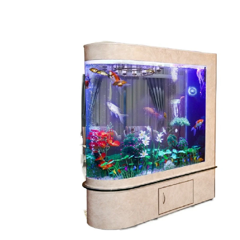 

Fish tank aquarium ecological screen partition, fish tank 1 meter 1.2 meters 1.5 meters long glass fish tank