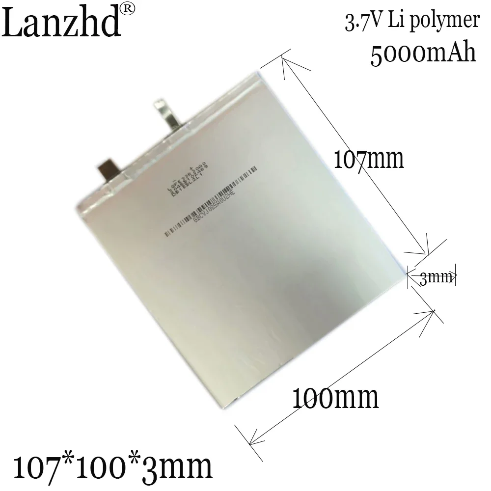 

1-10pcs 3.7V 5000mAh lithium polymer battery 30100107 30100105 32100106 For vi8 mobile power DIY tablet computer 27103107