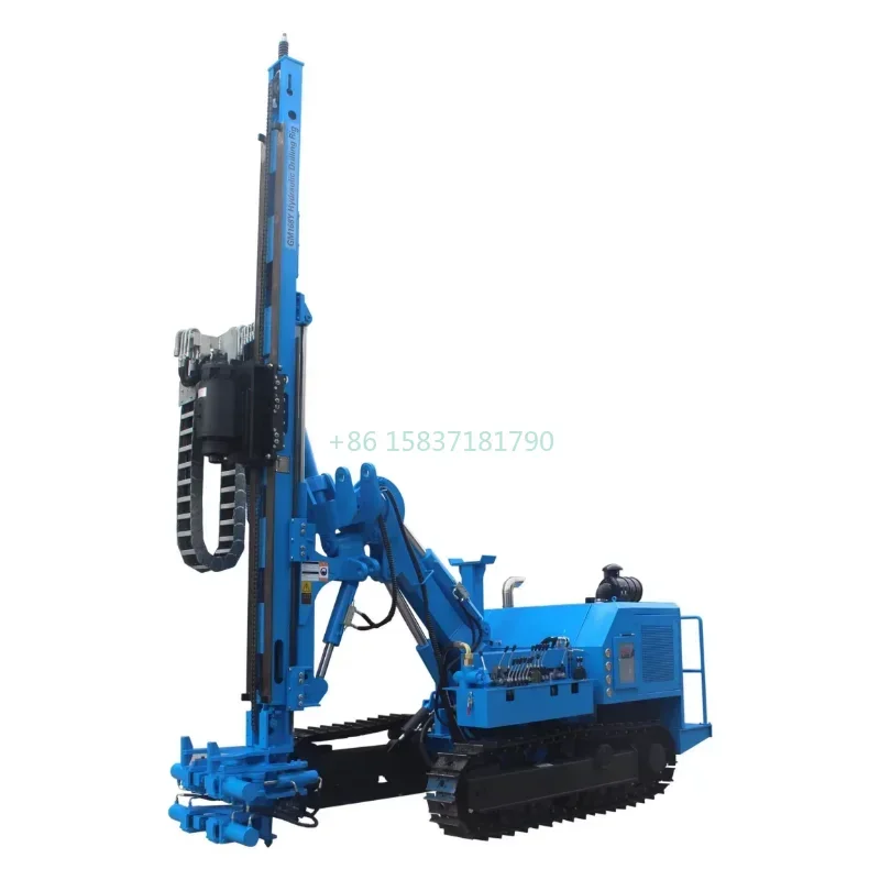 Gasoline Diesel Drill Rig Machine Portable Nail Anchor Drilling Rig 80M Ground Drill Machine Rotary Table Drilling Rig for USA