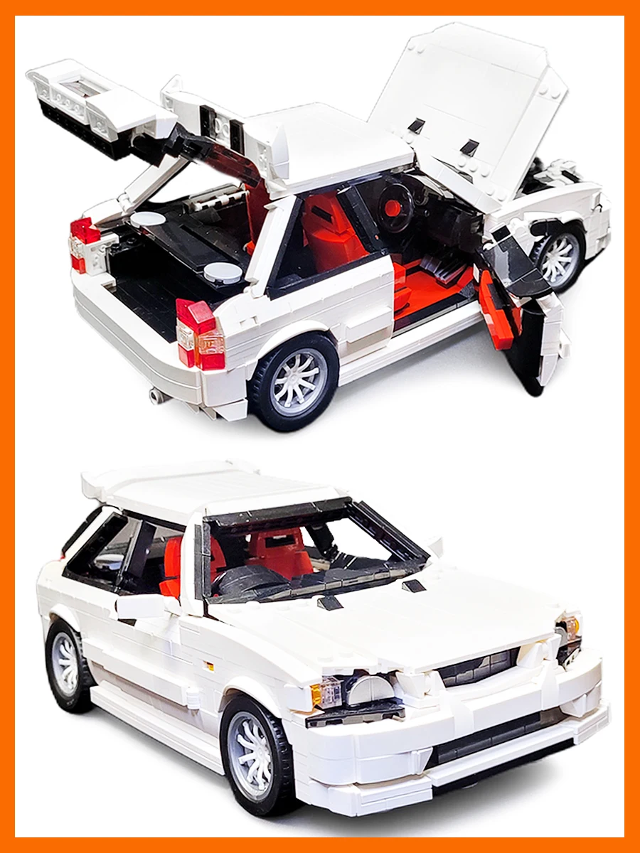 NOUVEAU Kit de construction de voiture de course MOC, modèle modulaire à assembler soi-même, jouet éducatif créatif pour enfants garçons