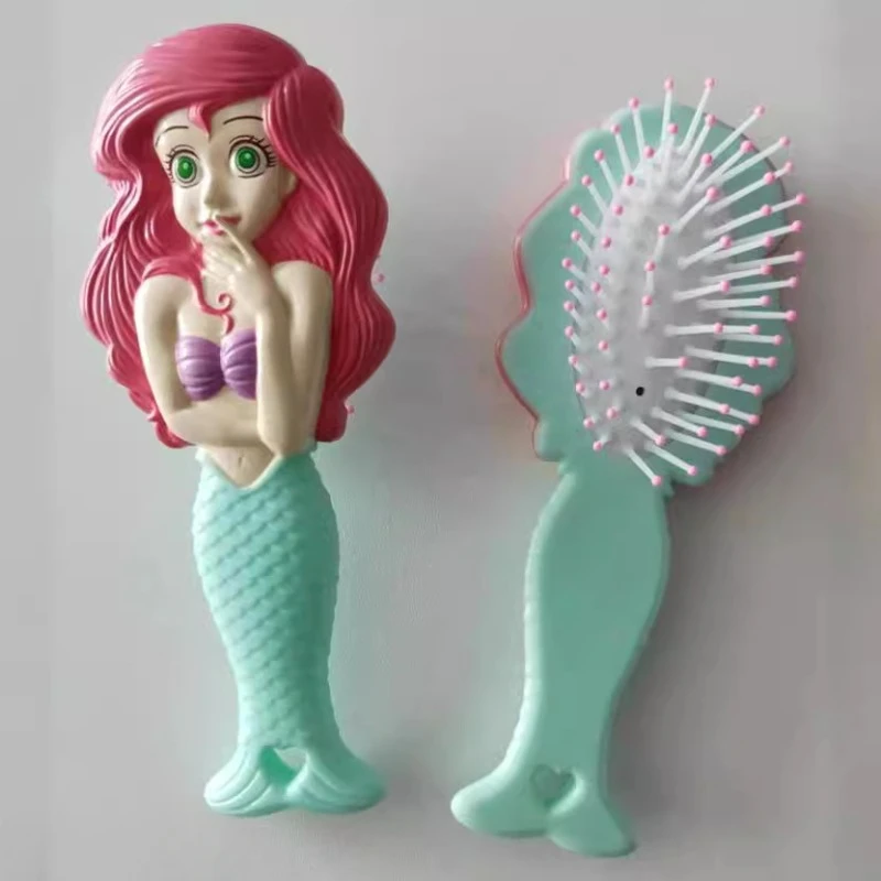 Disney Anime Princess Combs Ariel Rapunzel Alice Ariel Rapunzel Anime Figures Air Cushion Massage Comb Hairdressing Tool Gifts