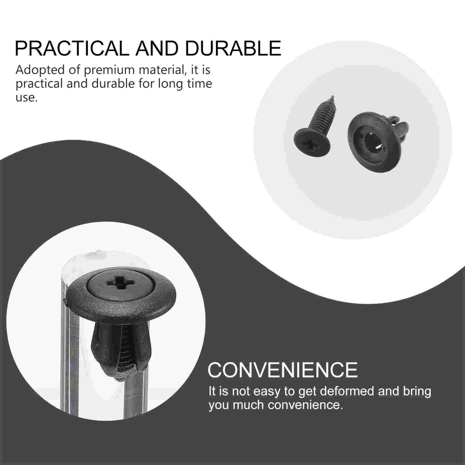 Befestigungselement, Klimaanlage, Schnalle, Nieten, Motorabdeckungsclip zum Zerlegen von Entlüftungsöffnungen, schwarze PP-Halterung für Autos