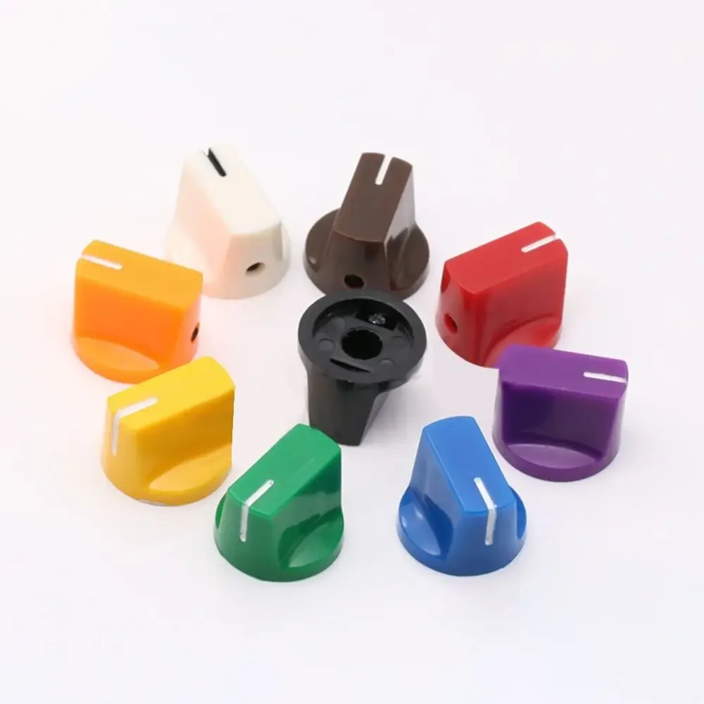 Guitar Accessories Flet Head Guitar Pedal Knob Pointer Knob button Amplifier Speaker Tone Knob Cap Switch Knob 6.35mm