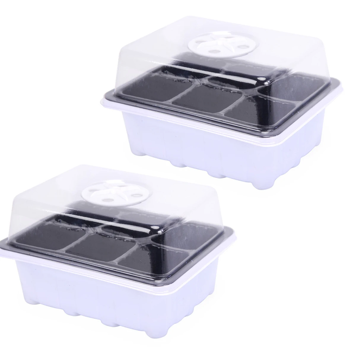 

2 Sets Veggie Seedling Tray Durable Reusable Germination Planter Pot Hydroponic Starter Vegetable Planting Nursery