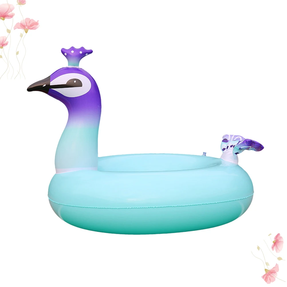 

Inflatable Peacock Swimming Ring PVC Float Shaped for Adults Kids Beach Pool Summer Toy Floating Accessories Swim Equipment