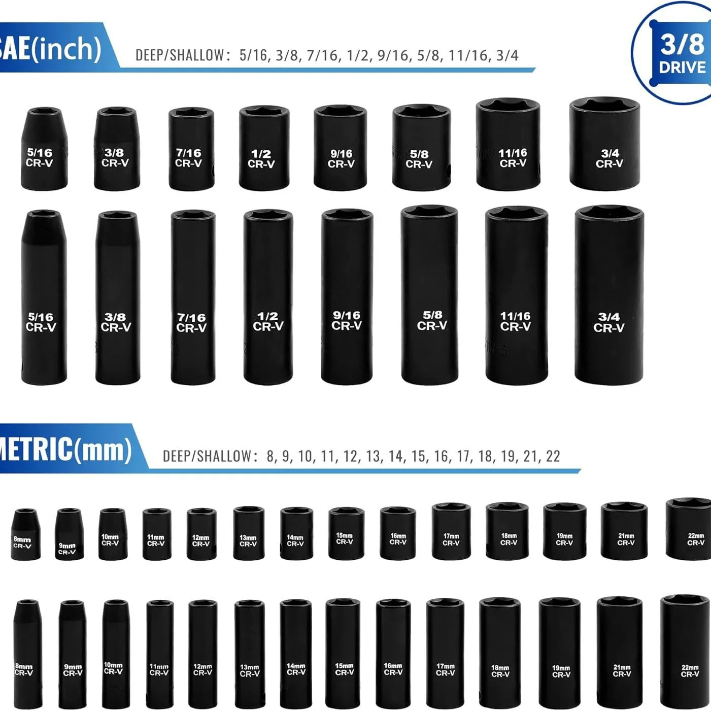 50-Piece 3/8