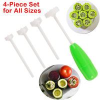 Zucchini and Eggplant Corer Tomato Seeds Remover Pitter Fruit Core Seed Remover Cutter Vegetable Spiral Seed Kitchen Gadgets