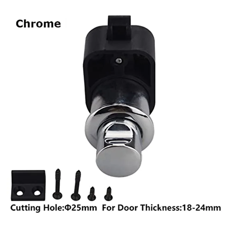 

RV Boat Cabinet Button Lock RV Furniture Button Lock Boat Yacht Wall Cabinet Drawer Push Lock