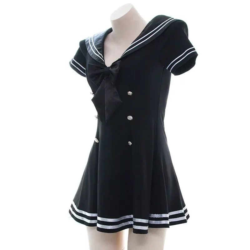 

CosplayRobe Longue Imbibée De Marin Pour Étudiantes, Uniforme En V Profond Pour Femmes Japonaises