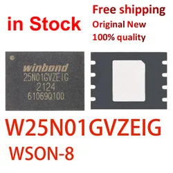 (1 pcs) New Origina W25N01GVZEIG 25N01GVZEIG W25N01 WSON-8 NAND FLASH ic chip