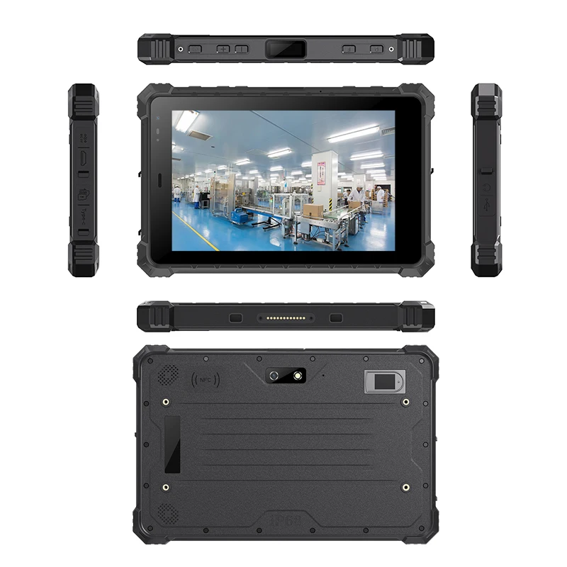 W80N Global 5G Tablet industriale robusto 8" 1920x1200 700cd/m2 Win11/Ubuntu 16G+256G IP68 EX/KAMA Certificato con Finge FBI/Polizia