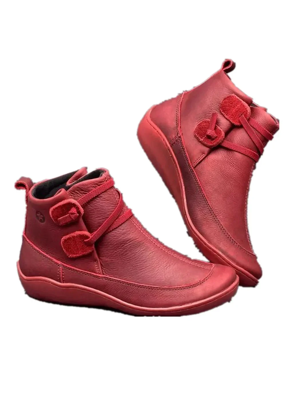 Women Boots Ankle Boots Roman Pointed Casual Booties Spring Autumn Women Leather Boots Ladies Casual Shoes Botas Femenina image 5