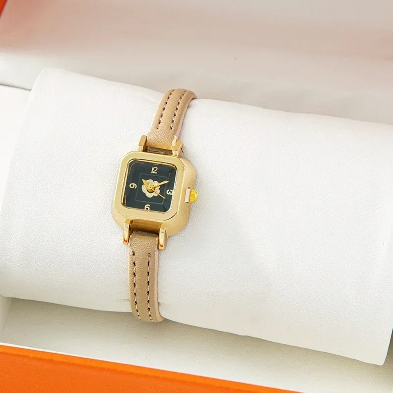 Vintage Flower Women Watch Bracelet Set Small Dial Wristwatch