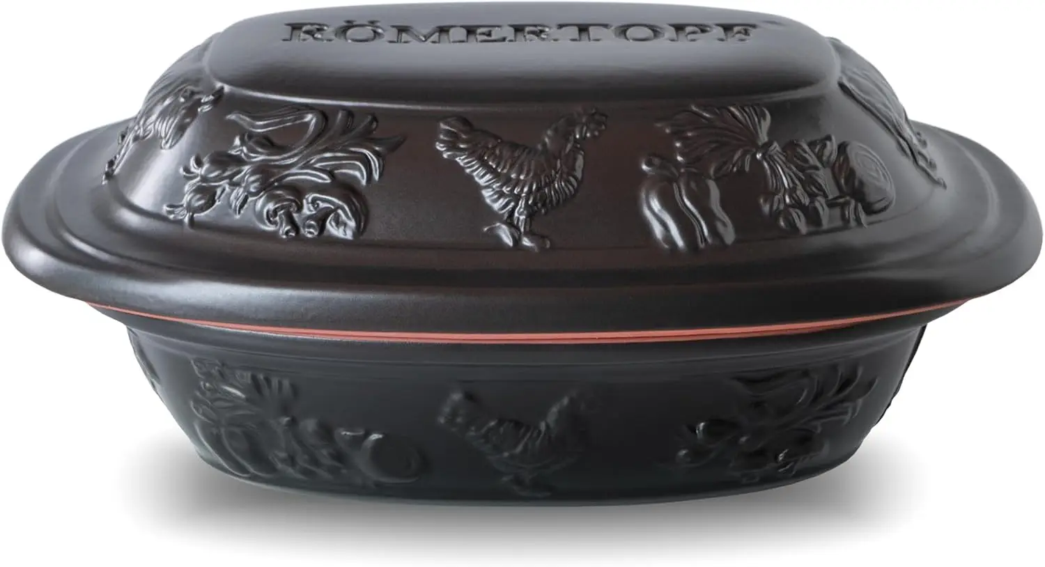 

Rustico Clay Roaster | Non-Stick Dutch Oven | Healthy Pot Cooking | Clay Baker | Versatile Cooking Vessel - 1.27 Quart (1.2 Lite