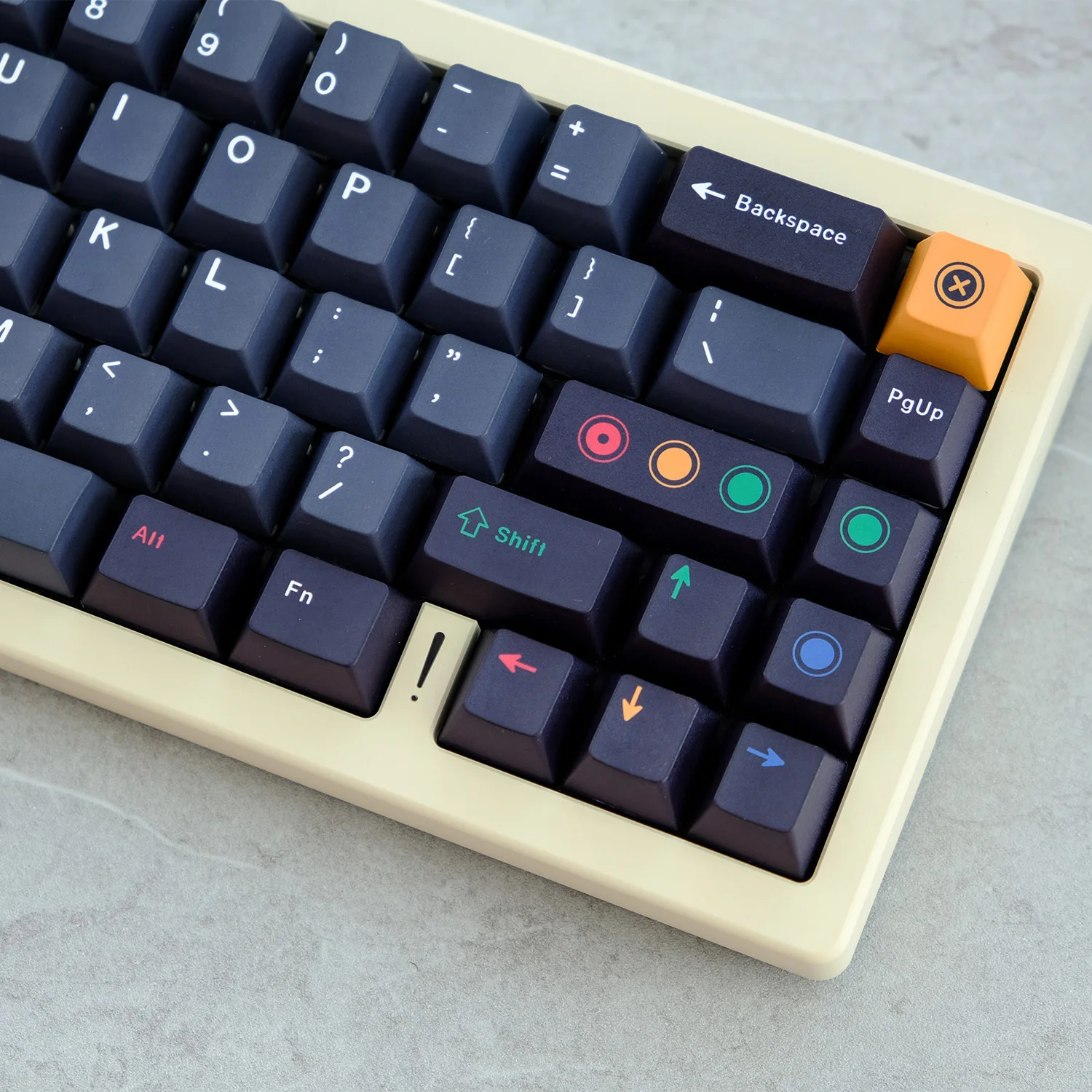 KYOMOT Color Retro Theme Keycaps Cherry Profile DYE-SUB Mixed Lighting Style Keycap For MX Switch Anime Game Mechanical Keyboard