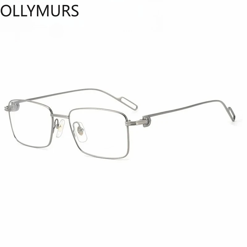 

Очки Ollymurs Pure Prescription: Мультифокальные титановые металлические очки для чтения, индивидуальные мужские очки по рецепту, медицинские прозрачные очки для коррекции близорукости