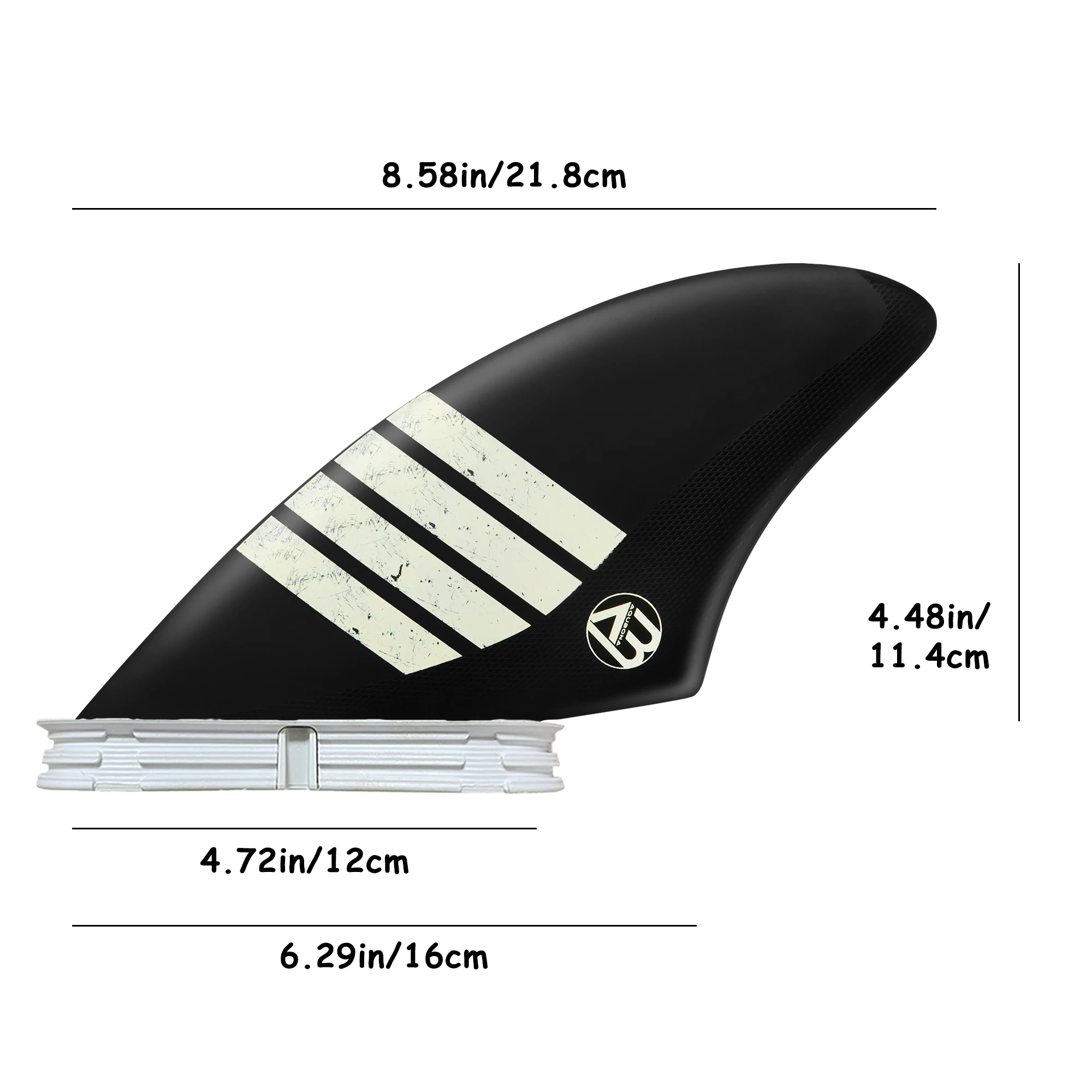 Surfboard Twin Kiel Fins (2 Fins) Dual Tab Single Tab Größen für Longboard Surfboard Funboard – Detail 19