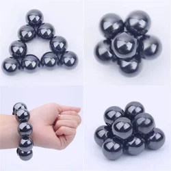 Round Seven Dragon Therapy Magnetic Bracelet Beads Palm Stone Health Care Magnetic Polishing Ball Game Men's Jewelry