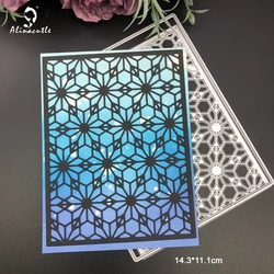 Alinacutle Flower Rectangle Cover Plate Metal Cutting Die Cut Scrapbooking Paper Craft Album Handmade Card Template Dies Cutting