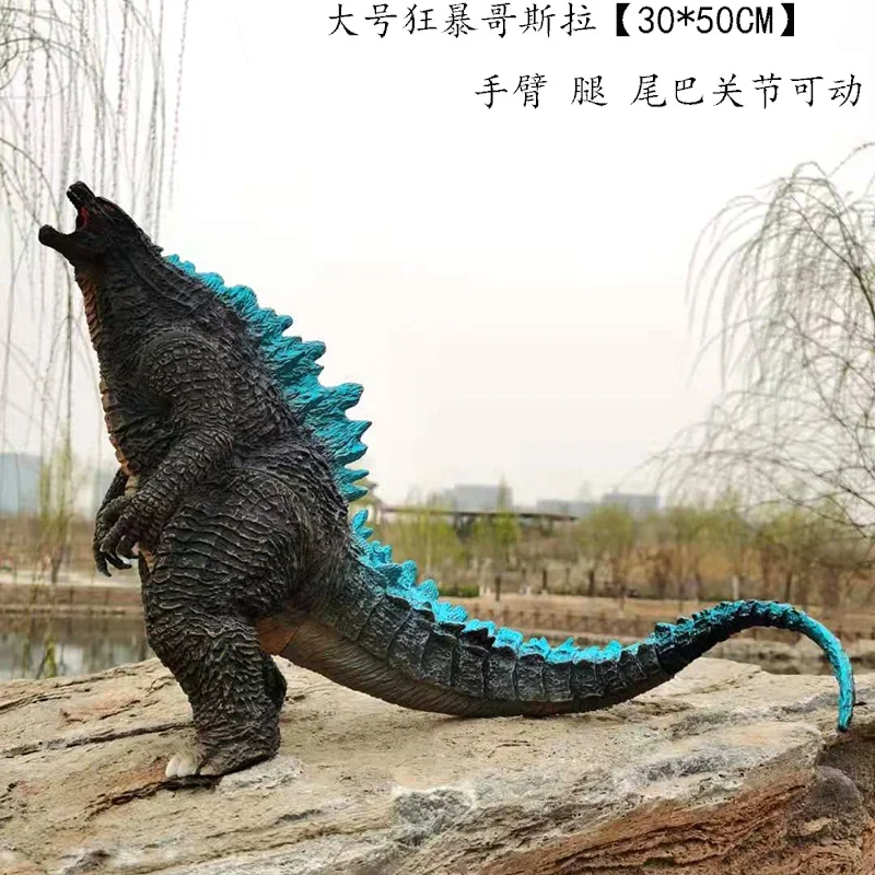 2024 New Godzilla VS King Kong Action Anime Figurie Large Godzilla King Ghidorah Soft Glue Monster Doll Model Ornaments Toys