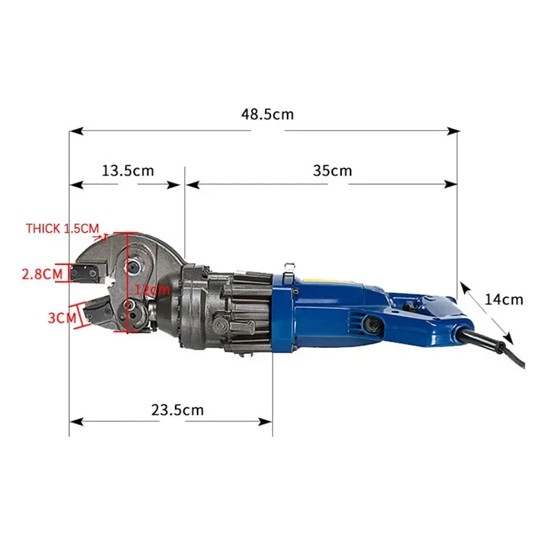 For HRC-20 Electric Hydraulic Shear Portable Rebar Cutting Machine Can Cut Various Cast Steel Rebar Scissor Tools