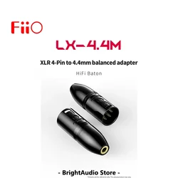 FiiO LX-4.4M XLR 4Pin Mâle à 4.4mm Balselings Femelle Adaptateur pour Médailles/Radiateur