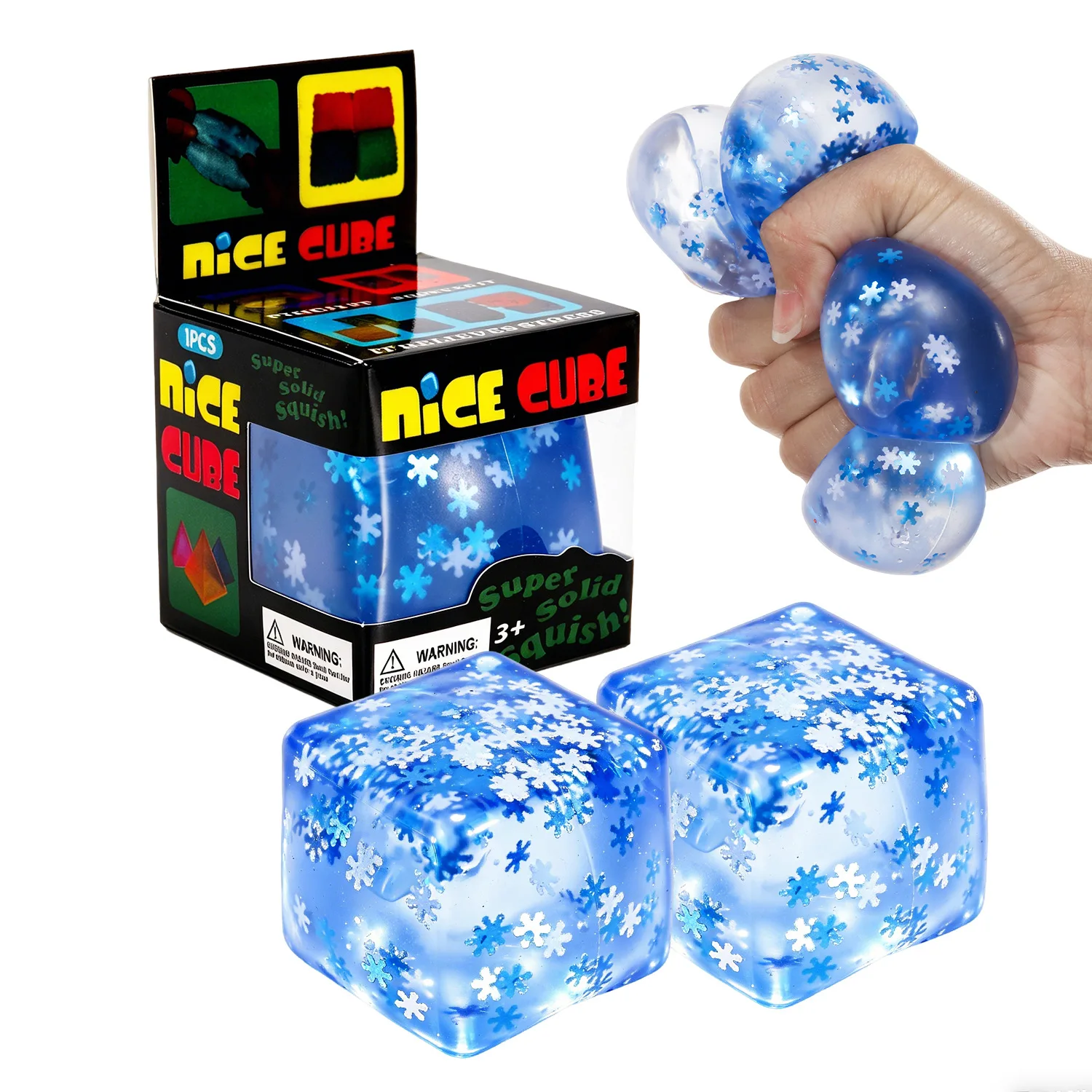 

Squishy Maltose Snow Ice Cube Stress Balls Stress Balls for Adults Anxiety Relief Funny Stress Calming Toys