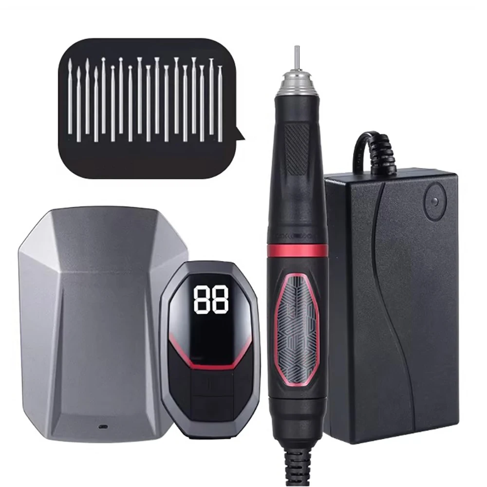 

Wireless Foot Pedal Electric Jade & Stone Carving Engraver Grinding Tool - Portable Brushless Engraving Pen WS959