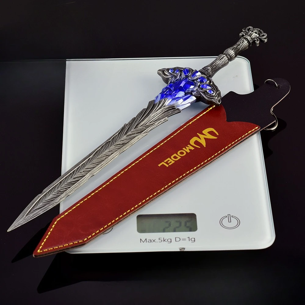 30 cm Lazuli Glintstone Zwaard Legering Spel Perifere Cool Rechte Zwaard Model Decoratie Ornament Geschenken Speelgoed Collectie voor Jongen