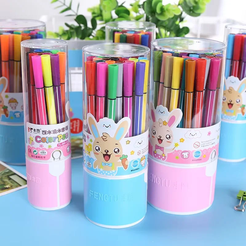 

12/18/24/36 Colors Washable Watercolor Pen Drawing Painting Graffiti Art Marker For Child Student Stationery School Supplies
