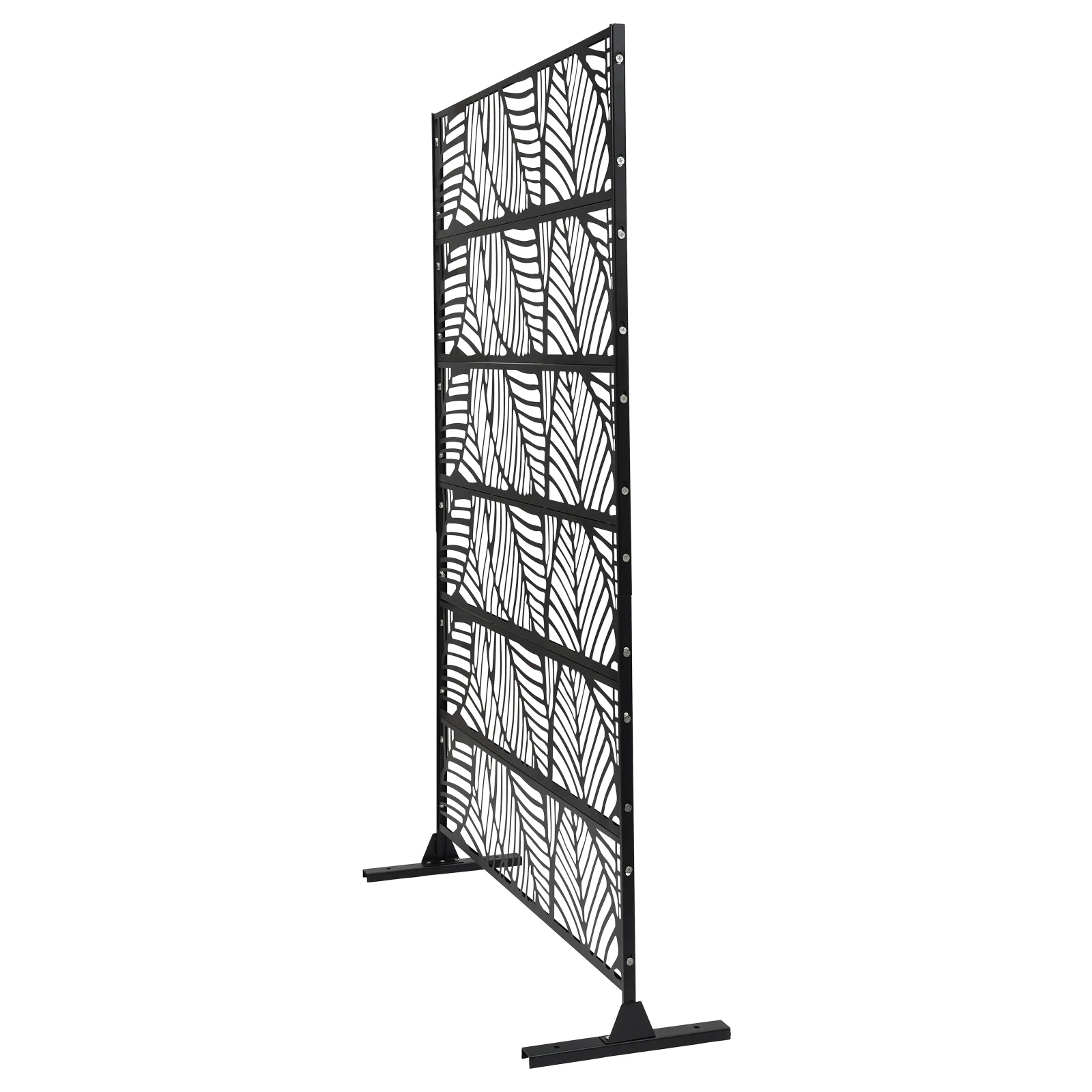 Outdoor Privacy Screens and Panels for Patio Metal Privacy Fence Screen with Freestanding Decorative Room Divider