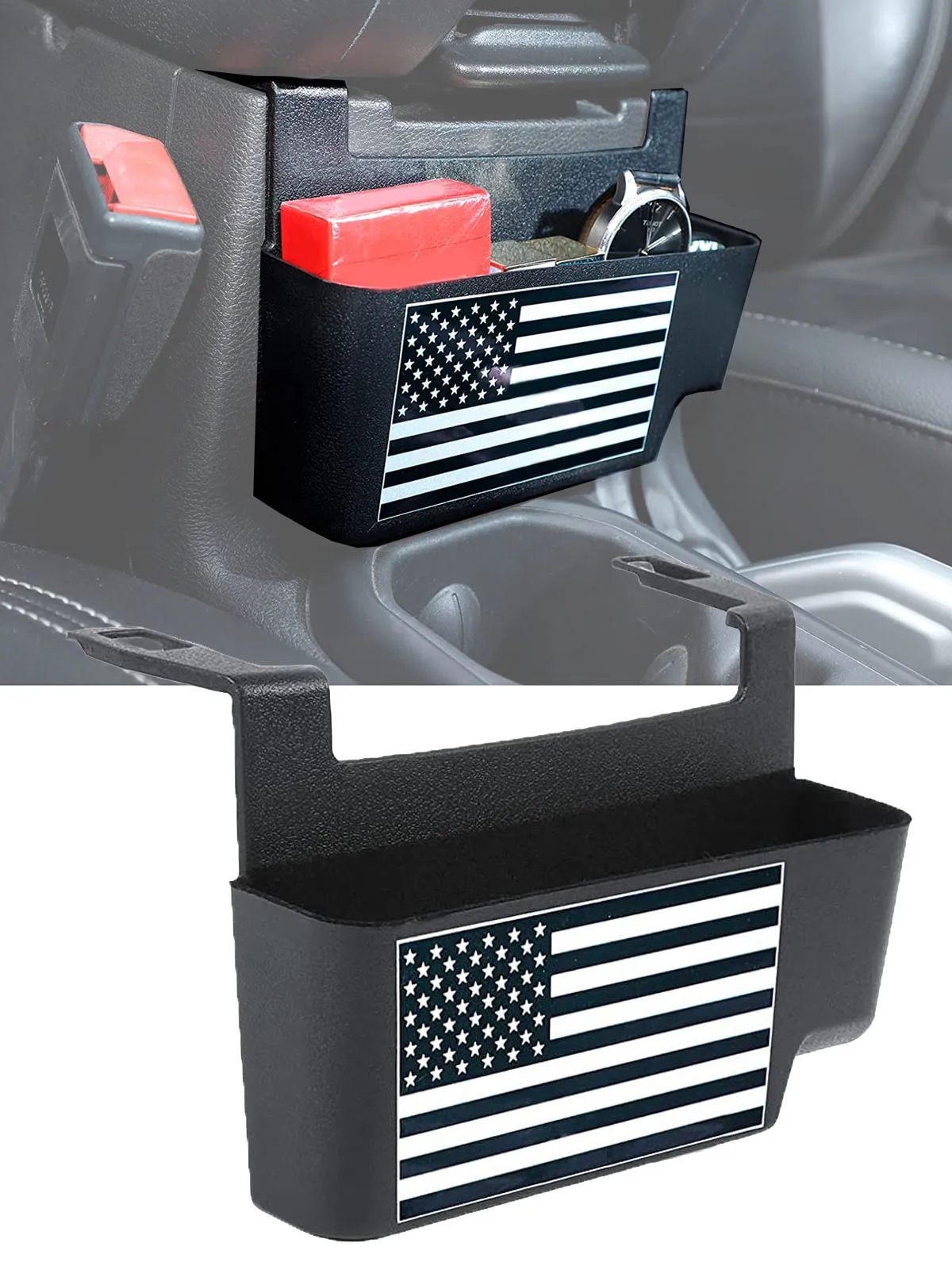 

Center Console Armrest Storage Pocket Hanging Box Organizer Tray For Jeep Wrangler JL JLU Gladiator JT 2018-2023