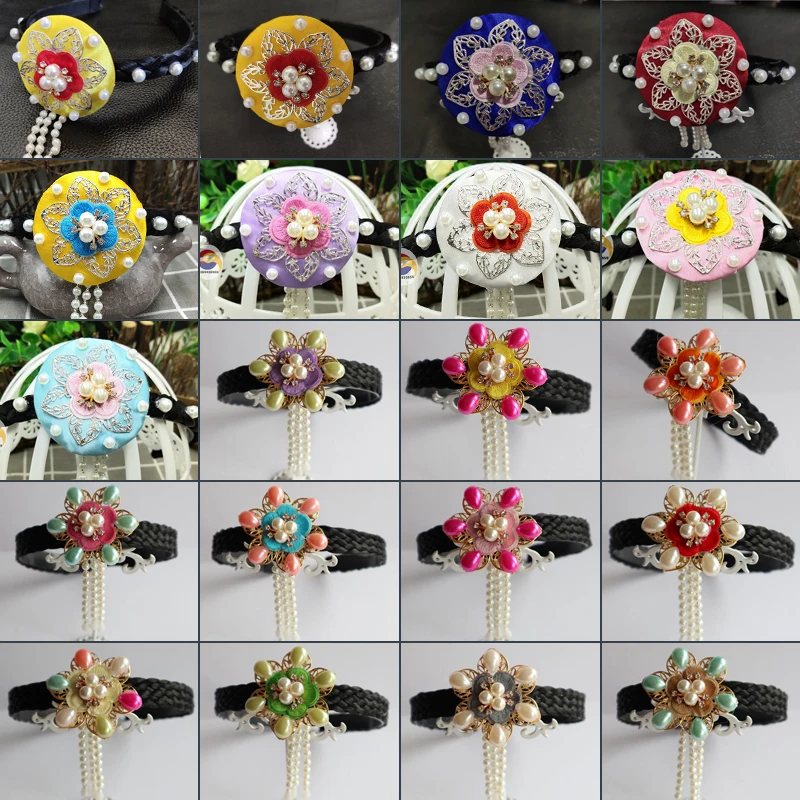 

Korean Traditional Hair Accessories Korea Hanbok Hair Hoop Kids Girls Stage Performance Hairbands Women Cosplay Korean Headdress