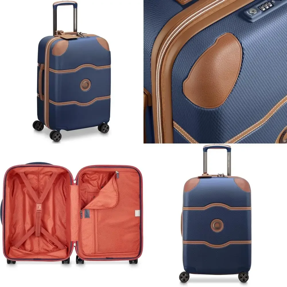 

Ручная кладь 20-дюймового темно-синего цвета с твердым механизмом, легким дизайном и прочной конструкцией