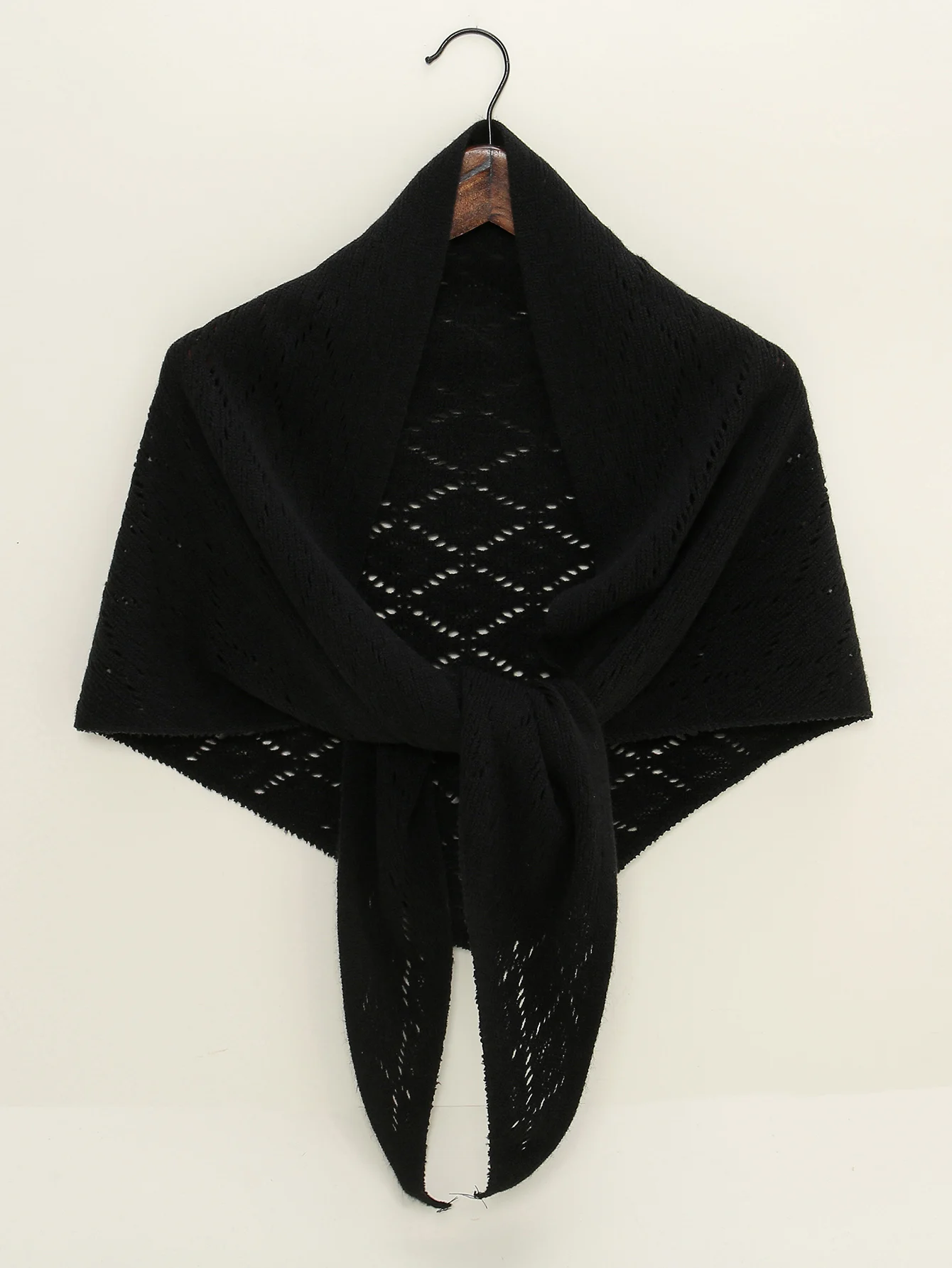 New Hollow-Out Triangle Scarf Shawl Wrap Woman Solid Color Pashmina Scarf Fashion Stoles Casual Shoulder Cover Shawls