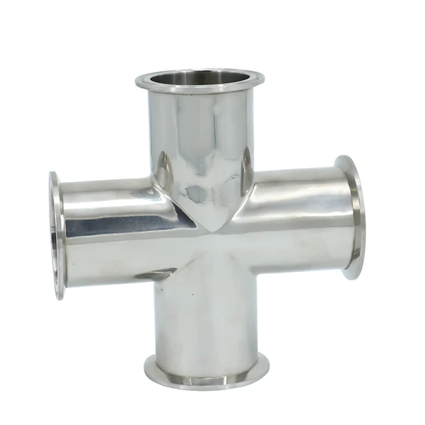 

1-1/2inch 38.1mm TC50.5 Sanitary Stainless Steel Pipe Fittings SS304 SS316L Tri Clamped Equal Cross Manual Power for Water Media