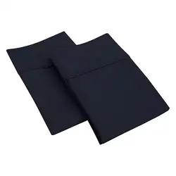 2pcs Solid Color Pillowcases (No Pillow Insert), Soft Brushed Microfiber Envelope Pillowcases, Machine Washable Wrinkle Free Bre