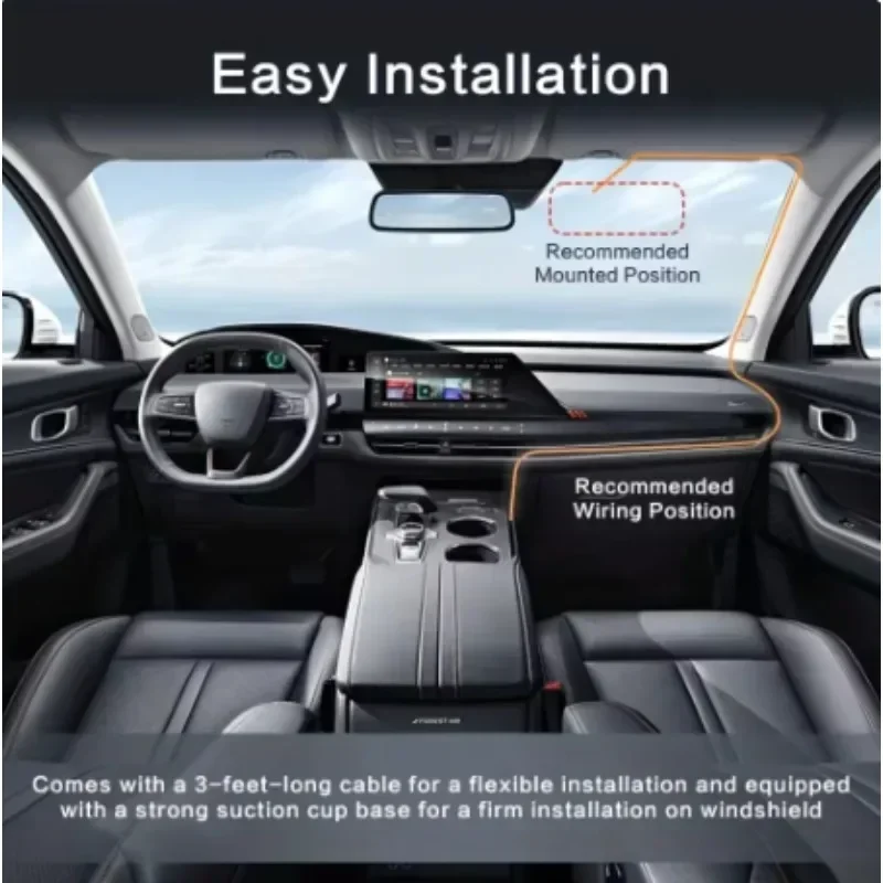 Q10 Dash Cam พร้อม Night Vision, DVR รถยนต์, เครื่องบันทึกยานพาหนะ, G-Sensor, HDR DVR, Dashcam การบันทึกแบบ Loop, 1080P, ใหม่