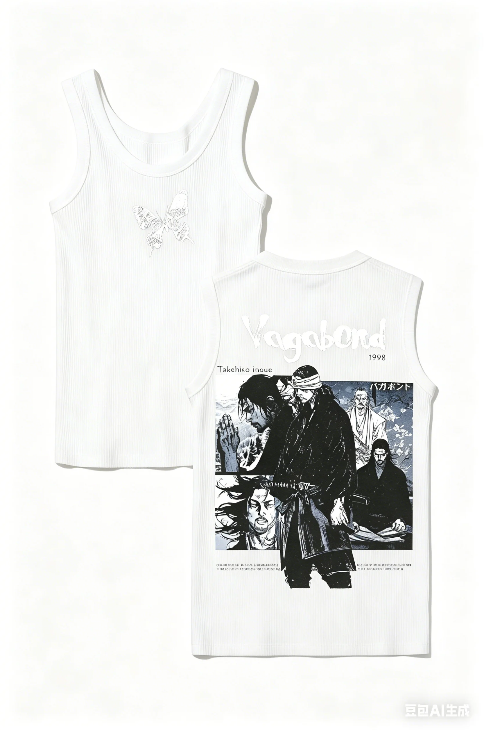 Vagabond Ribbed Tank Streetwear Anime Lover New Model personality Clothes Year round clothing Unisex high quality hot product