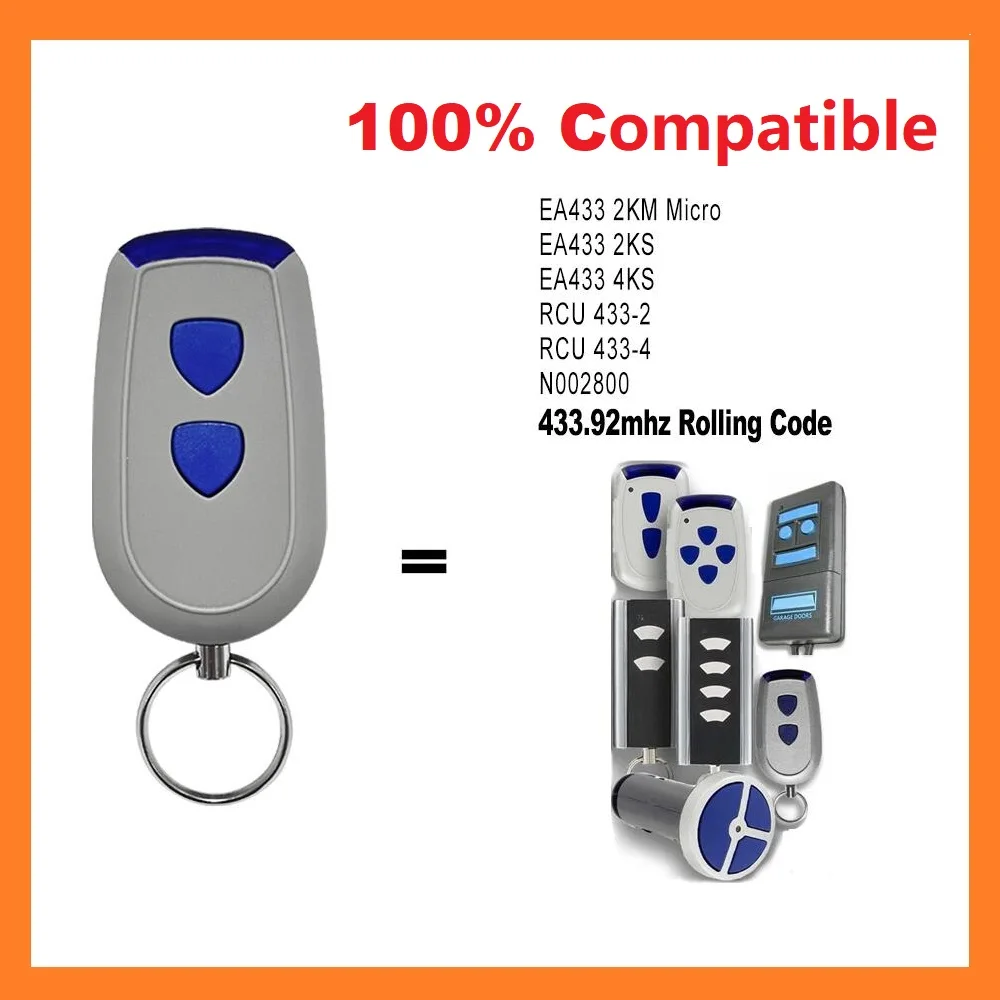 Remote Control NORMSTAHL CRAWFORD Standard Steel T433-4 RCU 433 2K 4K EA 433 2KS 4KS EA433 2KM Micro N002800 Garage Door Opener