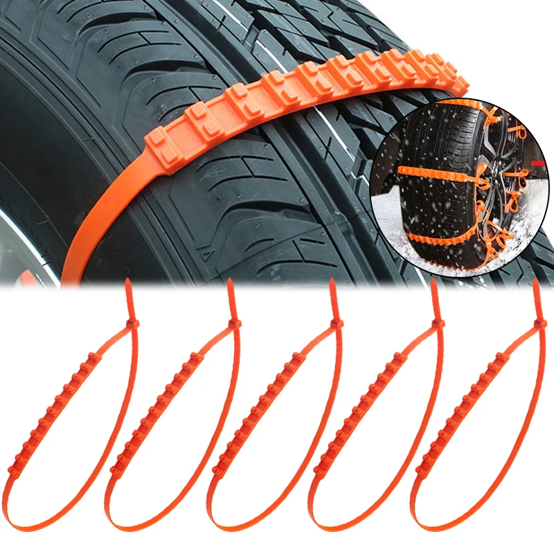 

1/5Pcs Anti Skid Snow Chains Car Winter Tire Wheels Chain Winter Outdoor Snow Tire Emergency Anti-Skid Auto Accessories