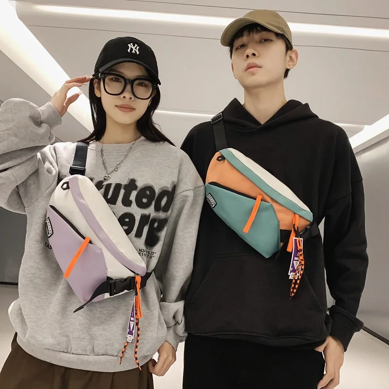Brusttasche Damen Gürteltasche Streetwear Brusttaschen Multifunktionale Unisex Nylon Hip-Hop Hüfttasche Handytasche – Detail 1